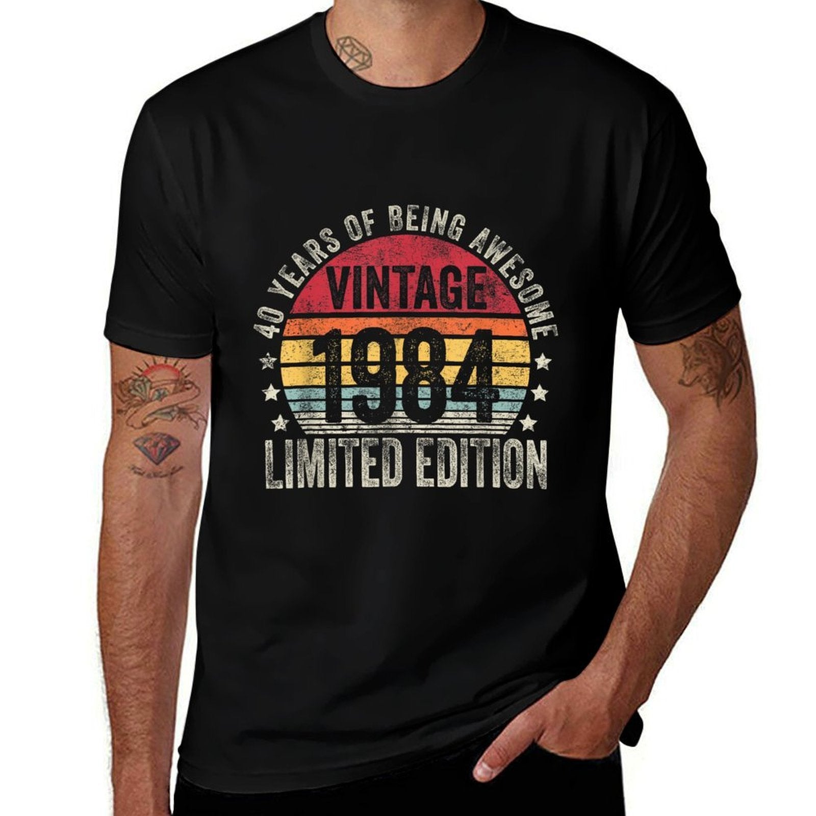 40 Year Old Gifts Vintage 1984 Limited Edition 40th Birthday  High-quality Stitching T-Shirt