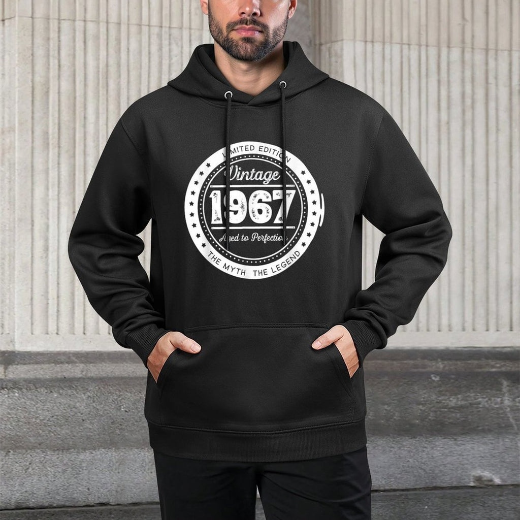 1967 50th Birthday, Fifty Years Old Machine Washable Hoodie