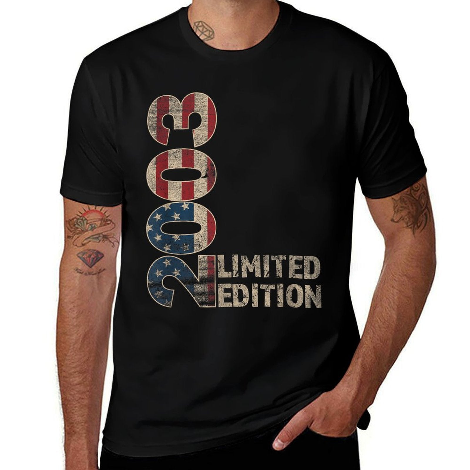 22th Birthday Gift Men Vintage Born 2003 Turning 22 Year Old  Heathered Texture T-Shirt