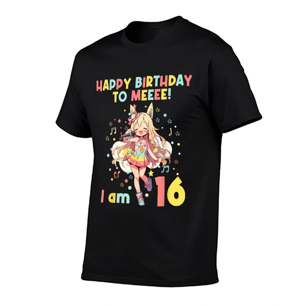 16 Years Old 16th Birthday for Girl Anime 16 Birthday  Affordable Price T-Shirt