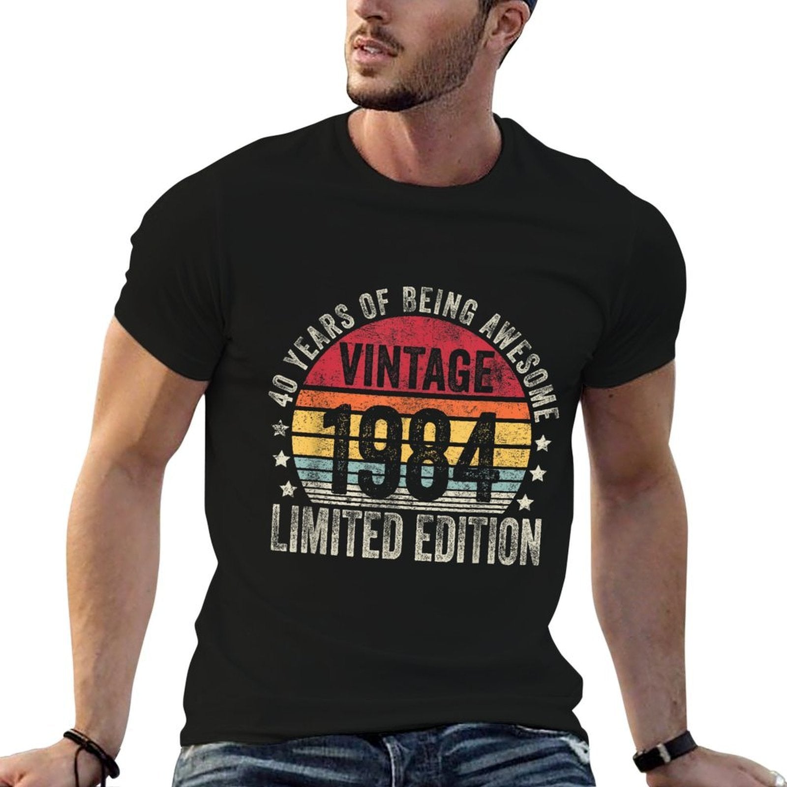 40 Year Old Gifts Vintage 1984 Limited Edition 40th Birthday  High-quality Stitching T-Shirt
