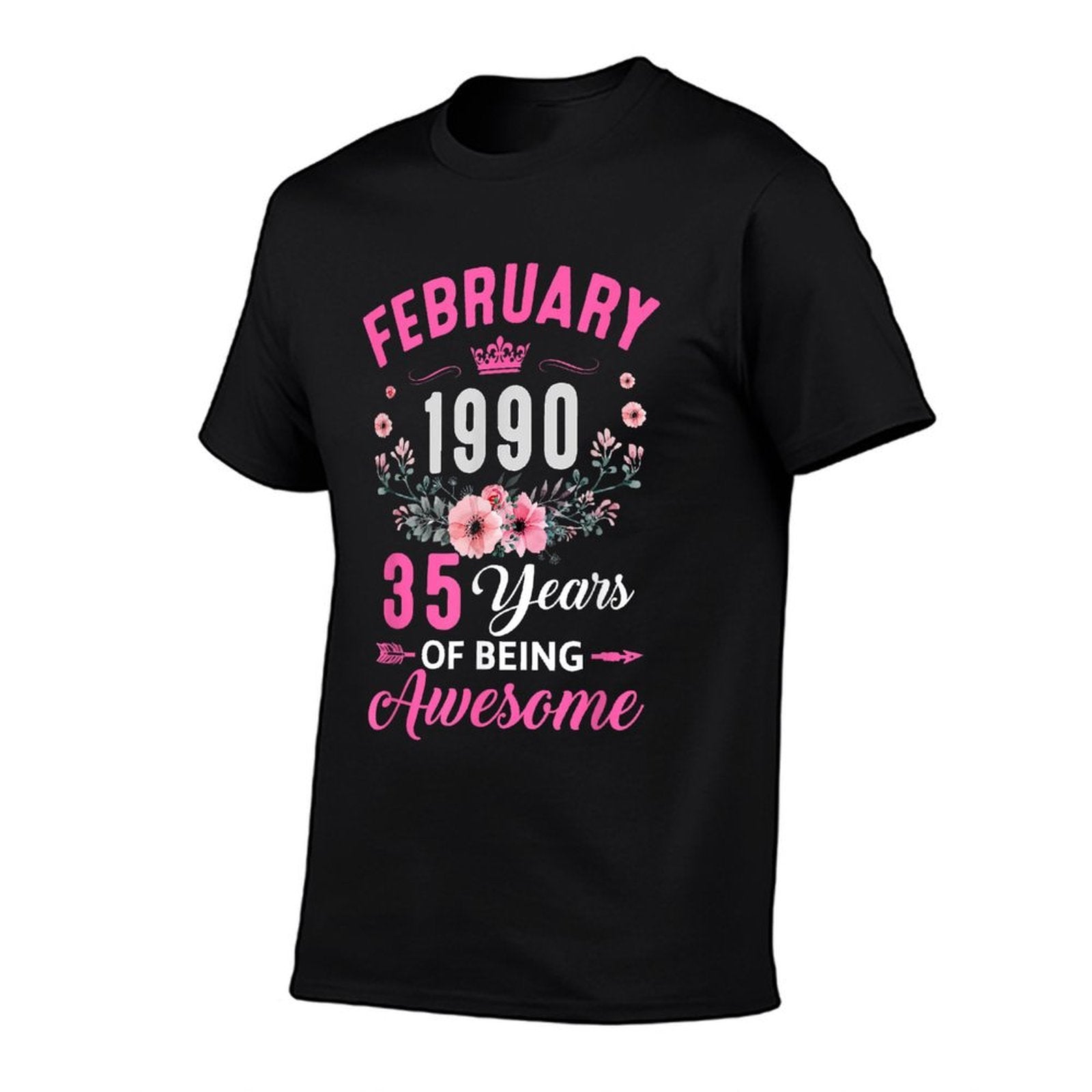 1990 35 Years Old February 35Th Birthday Women  Vintage-inspired T-Shirt