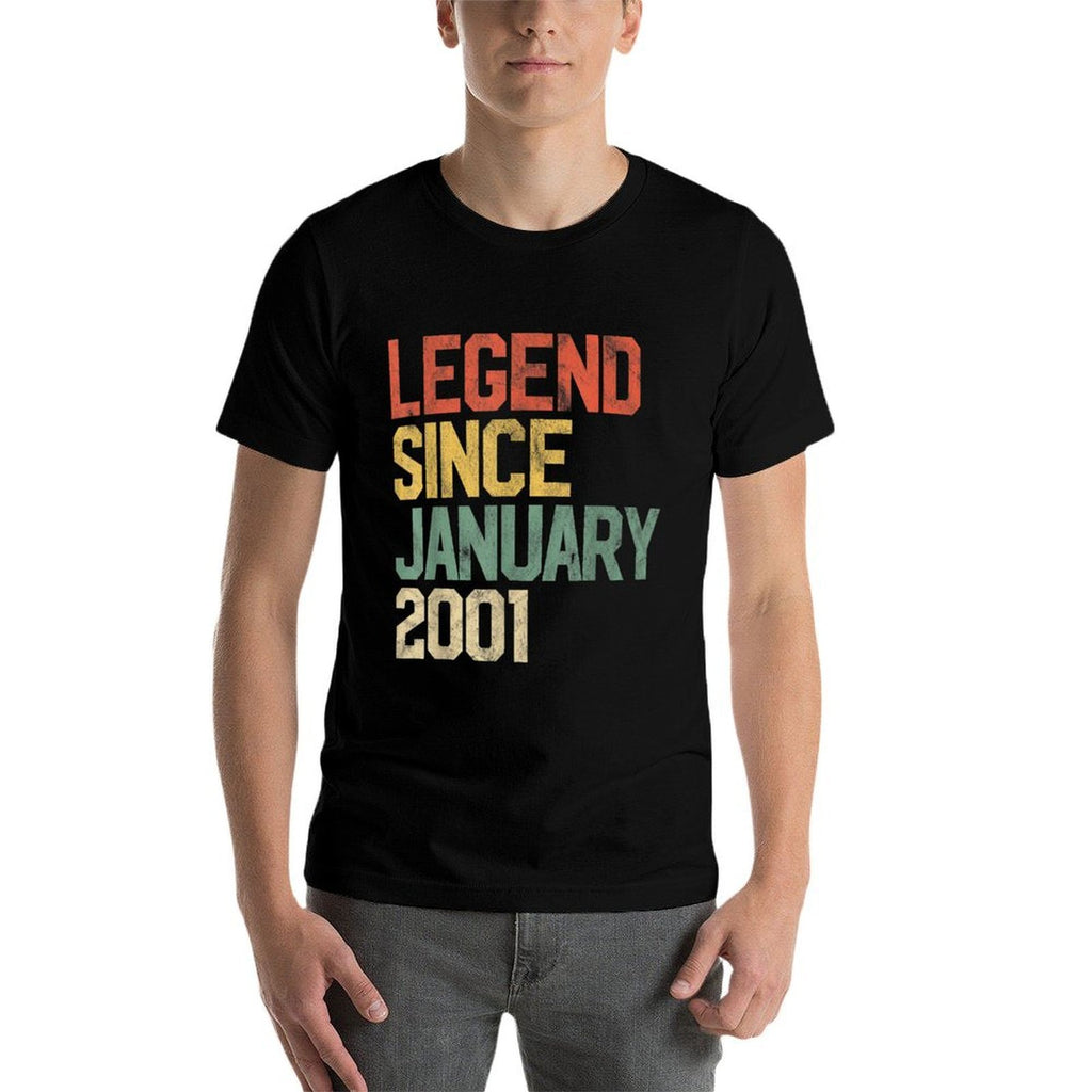 21 Year Old Gifts Legend Since January 2001 21st Birthday  Moisture-wicking T-Shirt