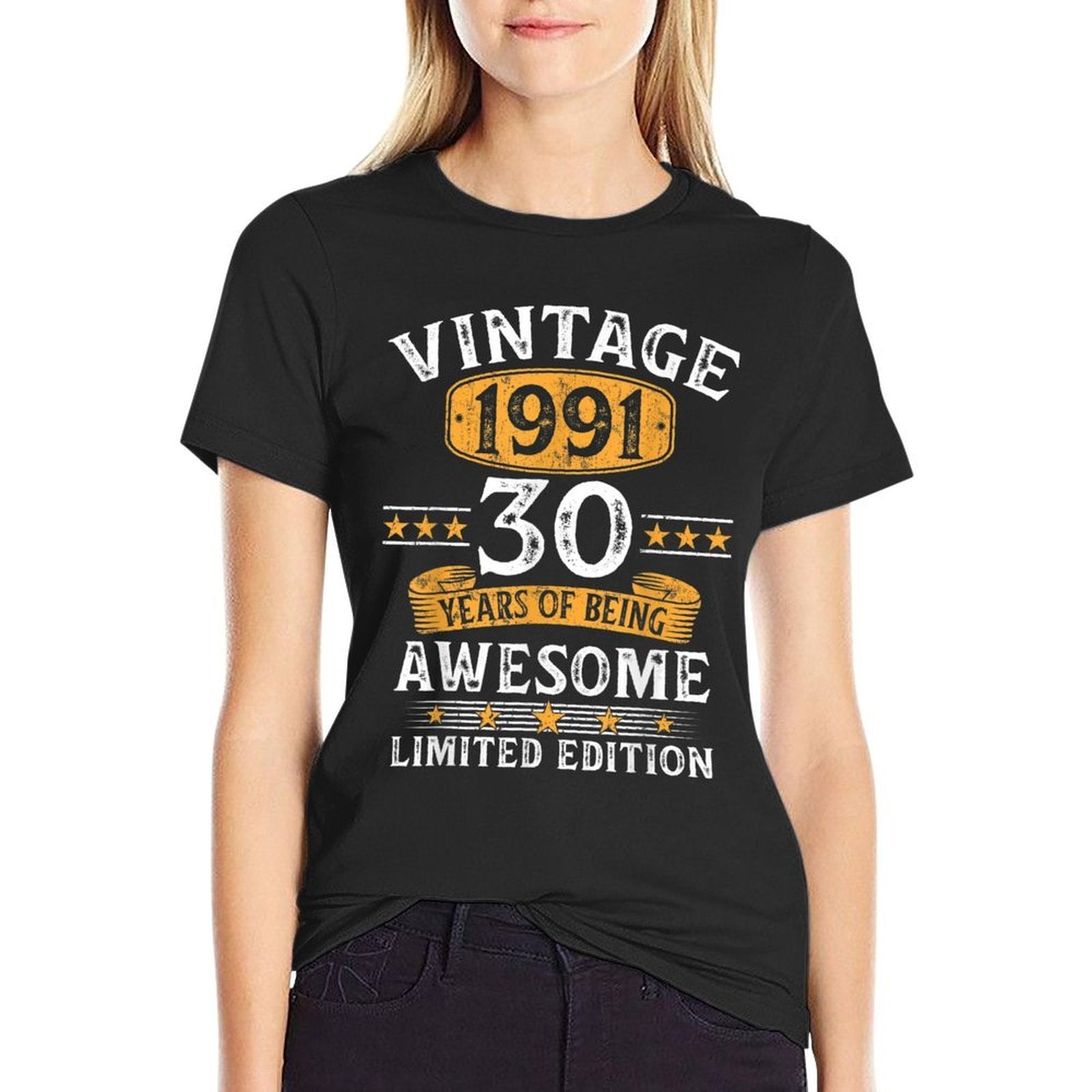 30 Years Old Gift Vintage 1991 Limited Edition 30th Birthday  Polyester Blend T-Shirt