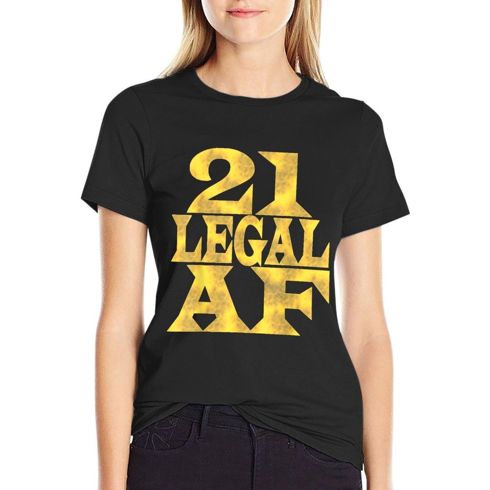 21 Legal AF 21st Birthday  Polyester Blend T-Shirt