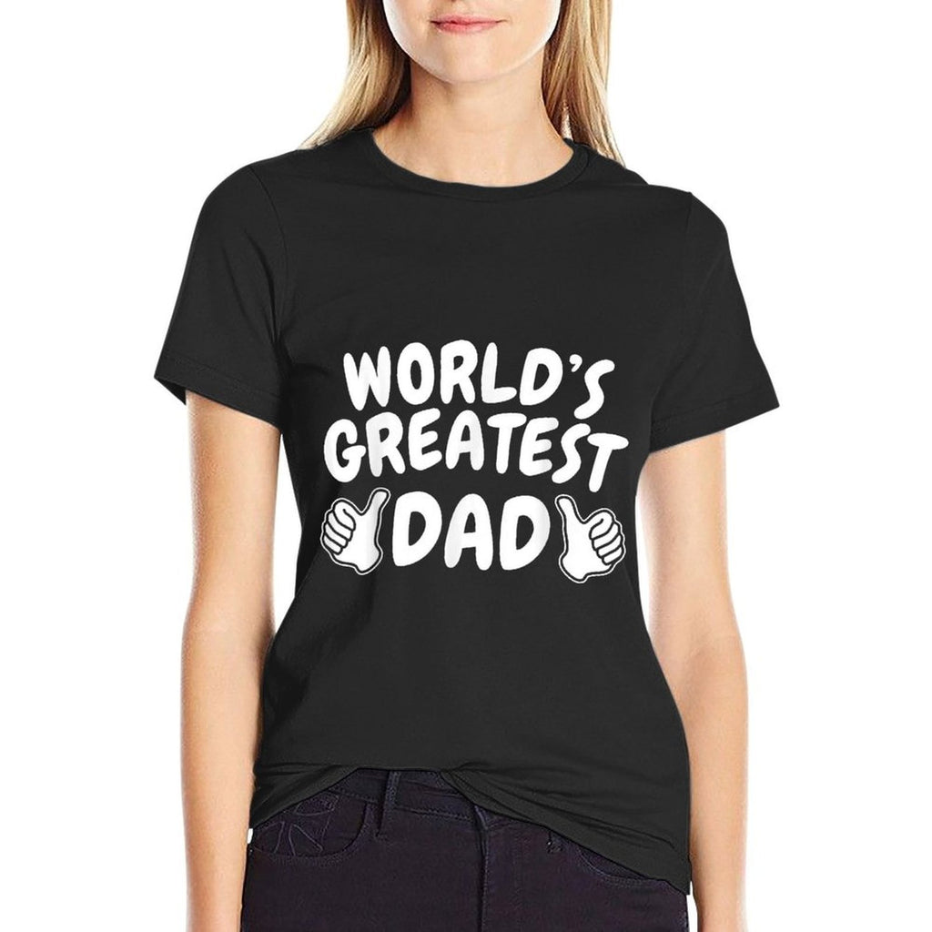 1 Dad Shirt Number 1 Dad Worlds Greatest Dad Tshirt  Soft T-Shirt