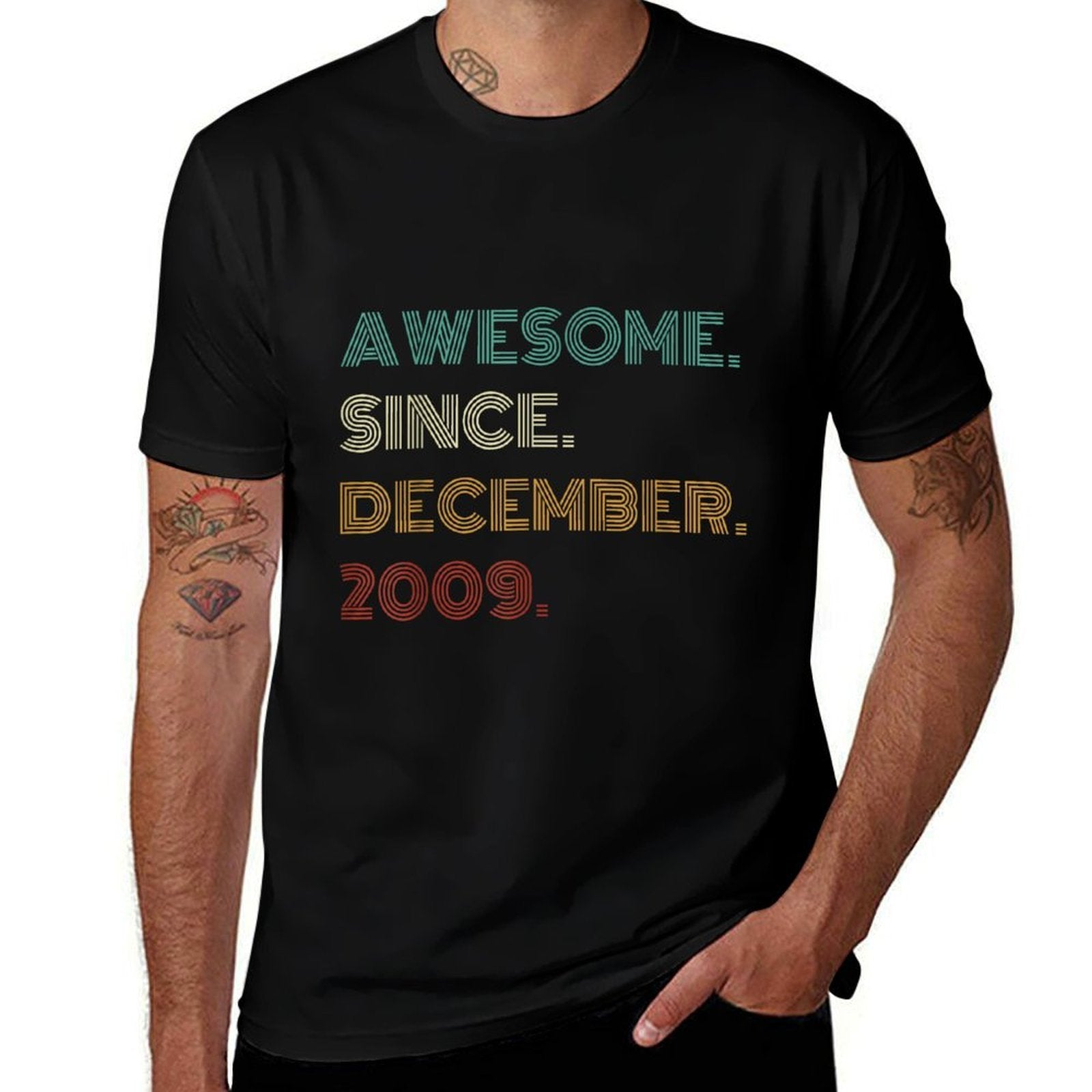 16 Years Old Awesome Since December 2009 16th Birthday  Durable T-Shirt