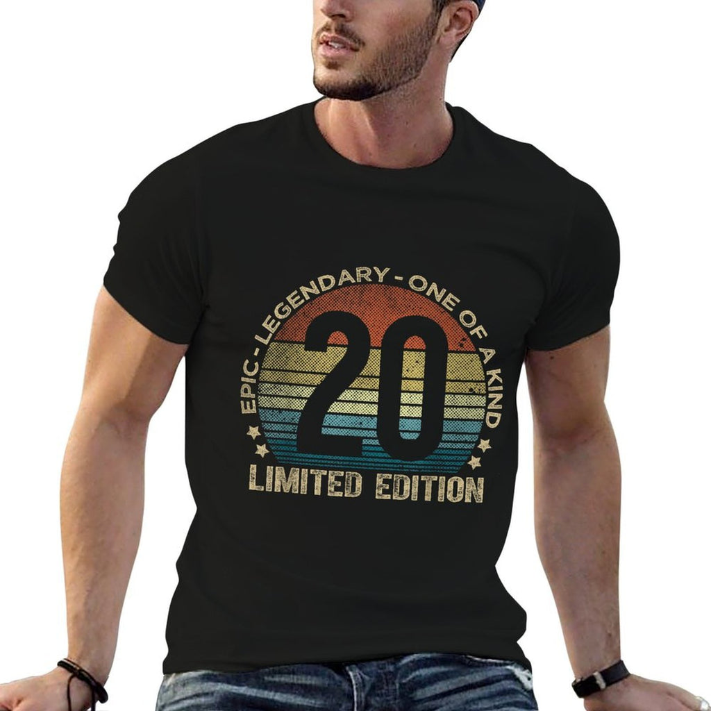 20 Year Old Gifts Limited Edition Vintage 20th Birthday  Polyester Blend T-Shirt