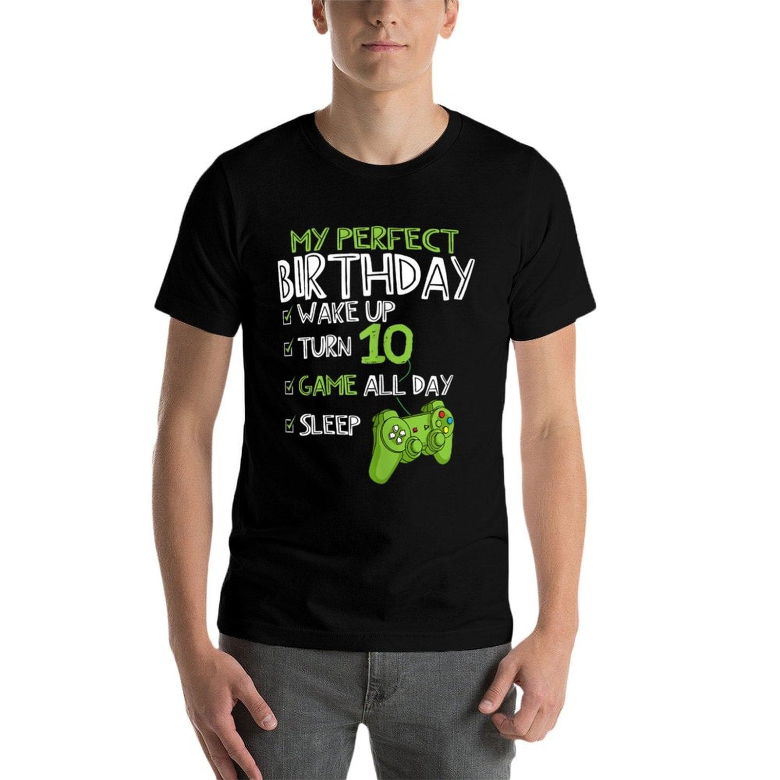 10th Birthday Gaming 10 Years Old Perfect Gamer Gift Boys  Affordable Price T-Shirt