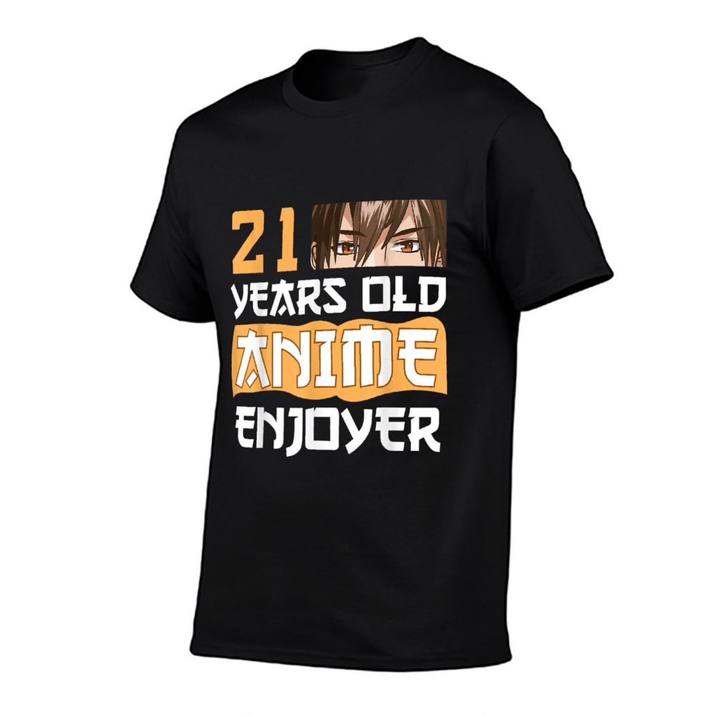 21st Birthday Kawaii Anime Otaku 21 Years Old Anime Enjoyer  Eco-friendly Material T-Shirt