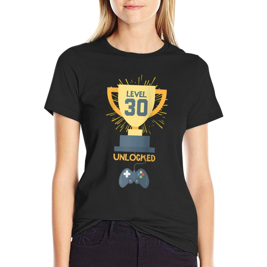 30th Birthday Gift 30 Year Old Level Up Gamer Tshirt Raglan Baseball  Classic T-Shirt