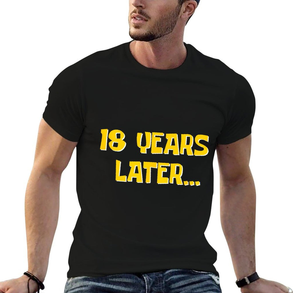 18 Years Later Funny Millennial Gen Z 18th Birthday  Tagless Design T-Shirt