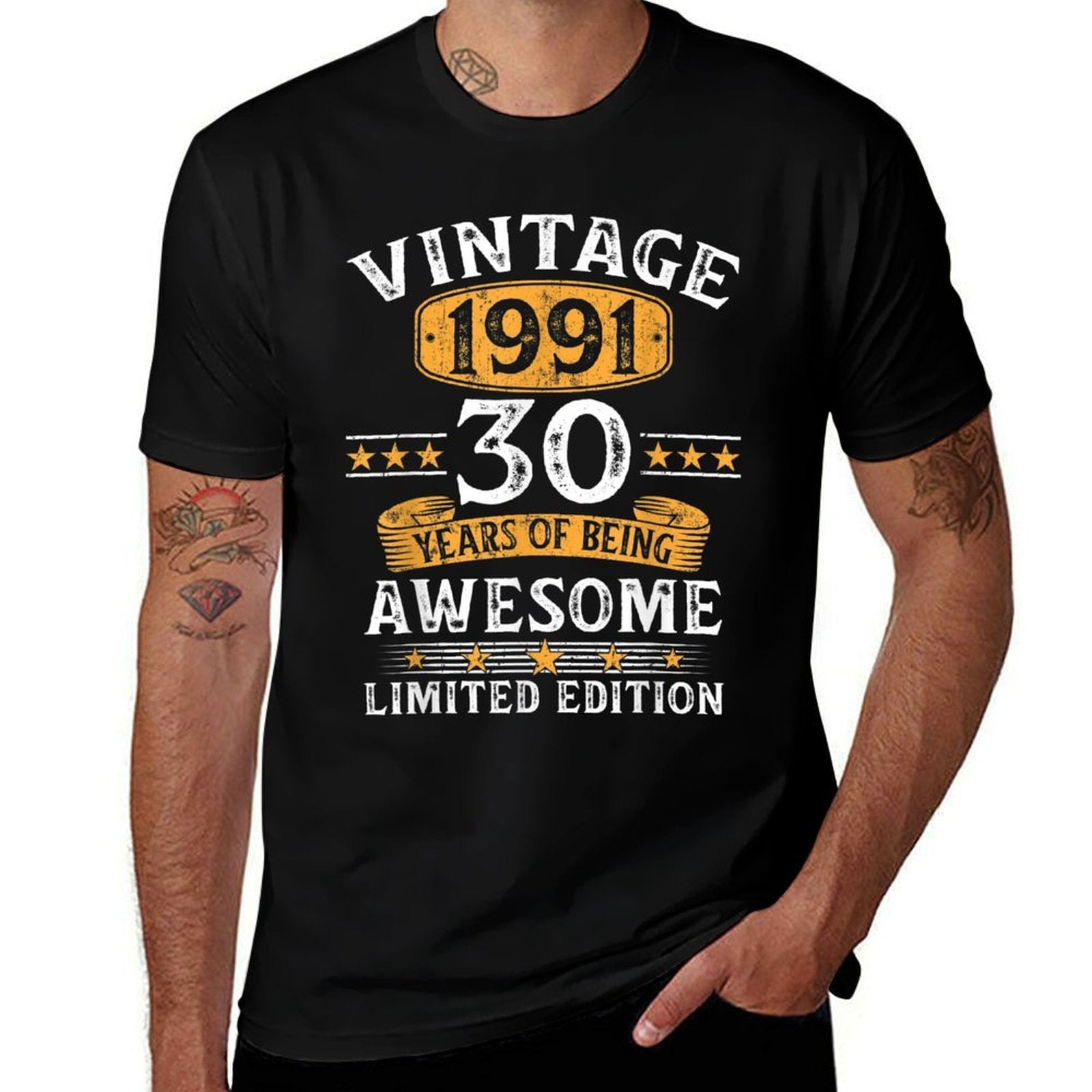 30 Years Old Gift Vintage 1991 Limited Edition 30th Birthday  Polyester Blend T-Shirt