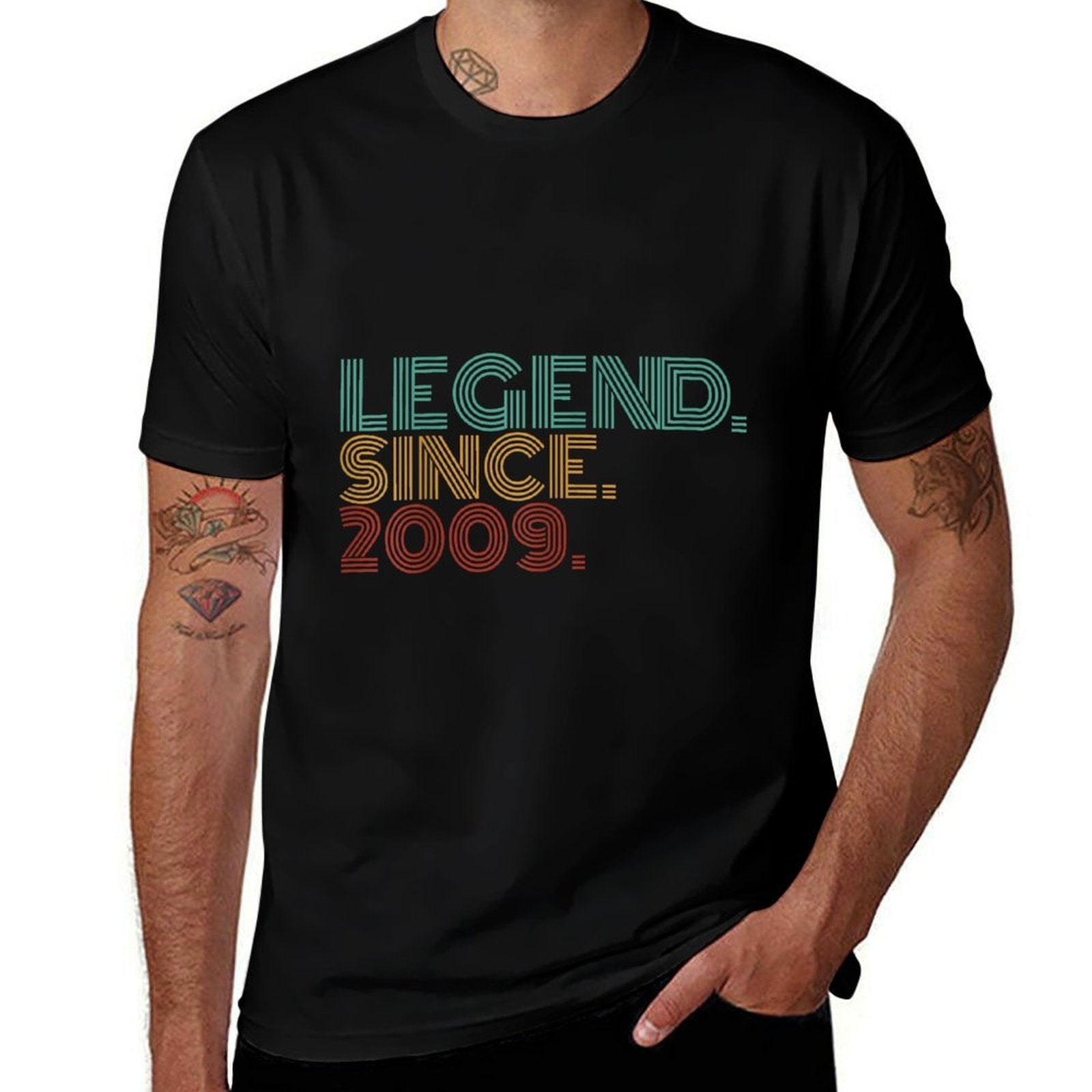 16 Years Old Legend Since 2009 16th Birthday  Polyester Blend T-Shirt