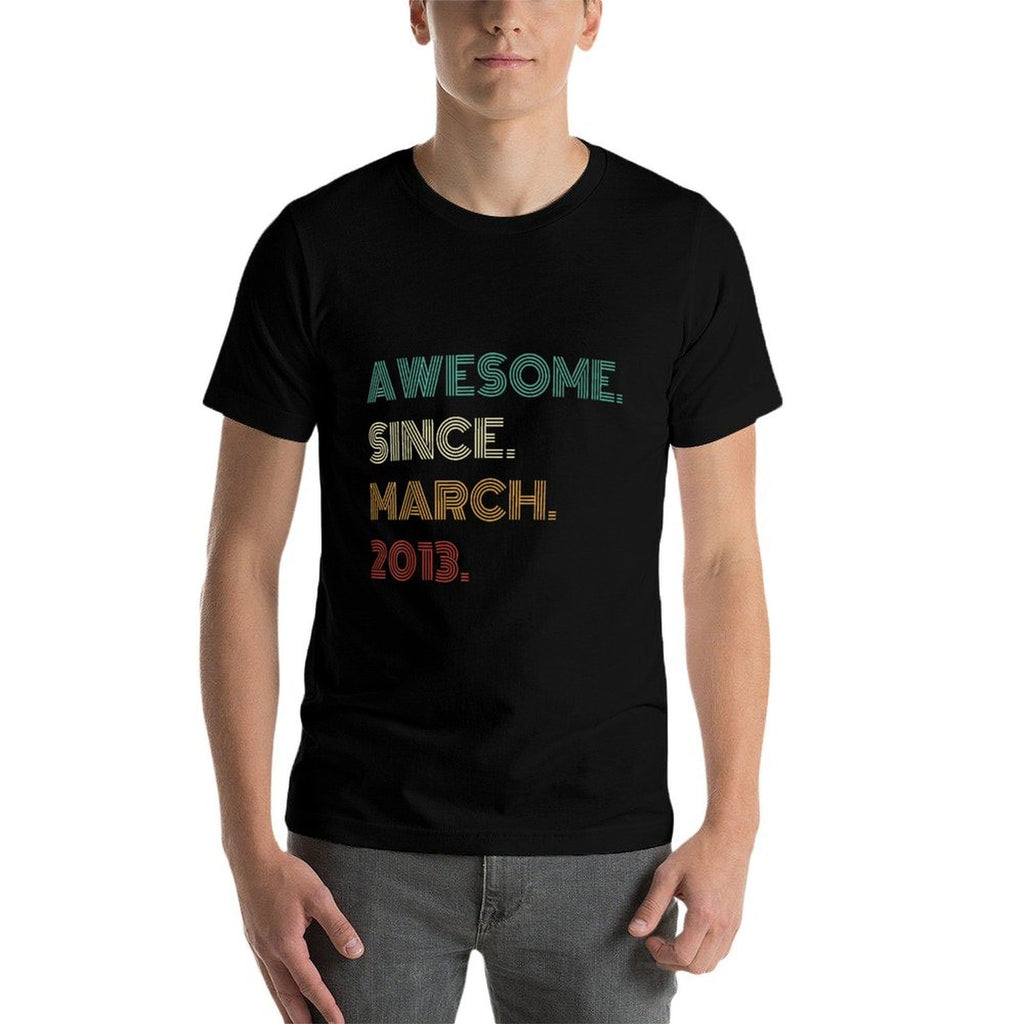 12 Years Old Awesome Since March 2013 12th Birthday  Classic T-Shirt