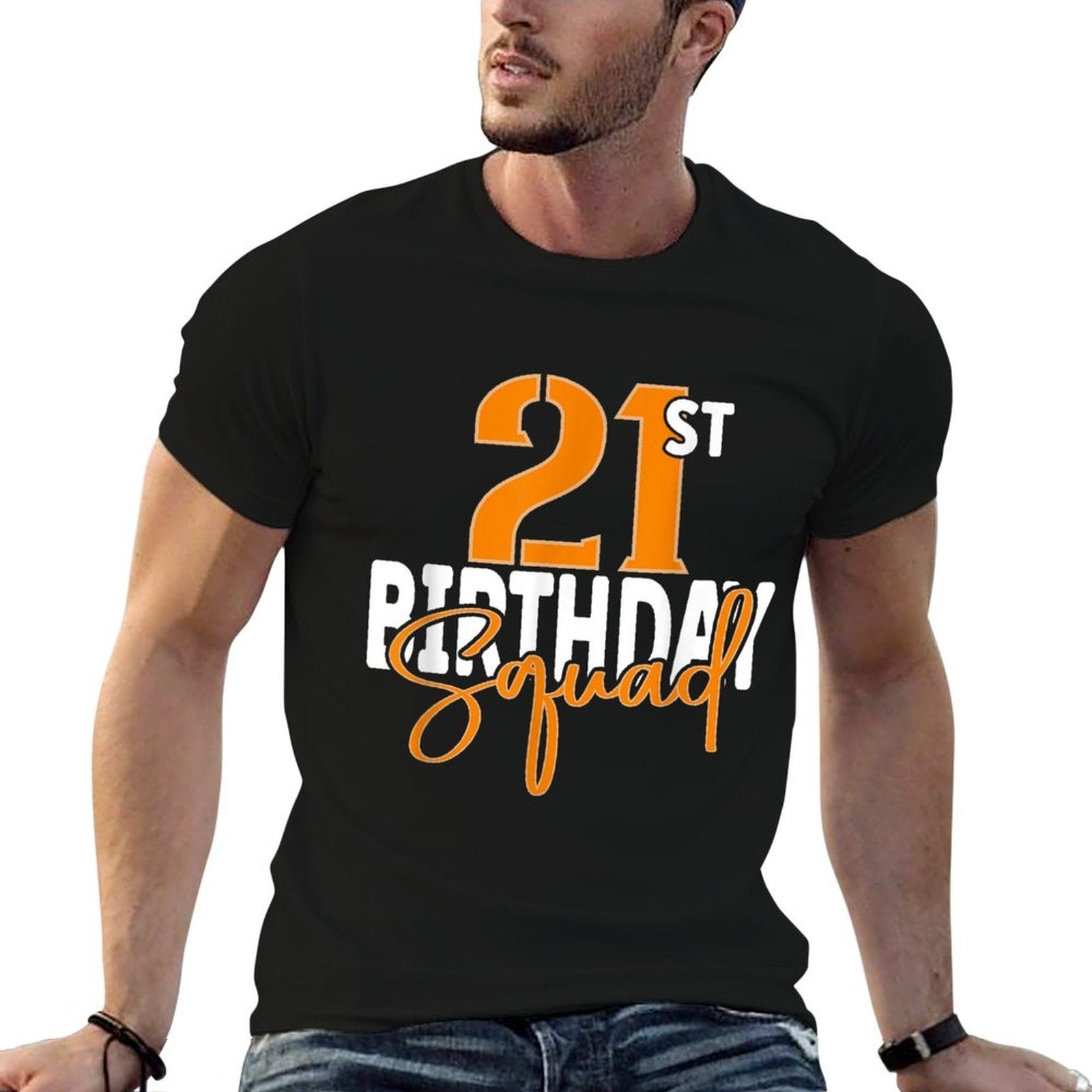 21st Birthday Squad Family Matching Group  Affordable Price T-Shirt
