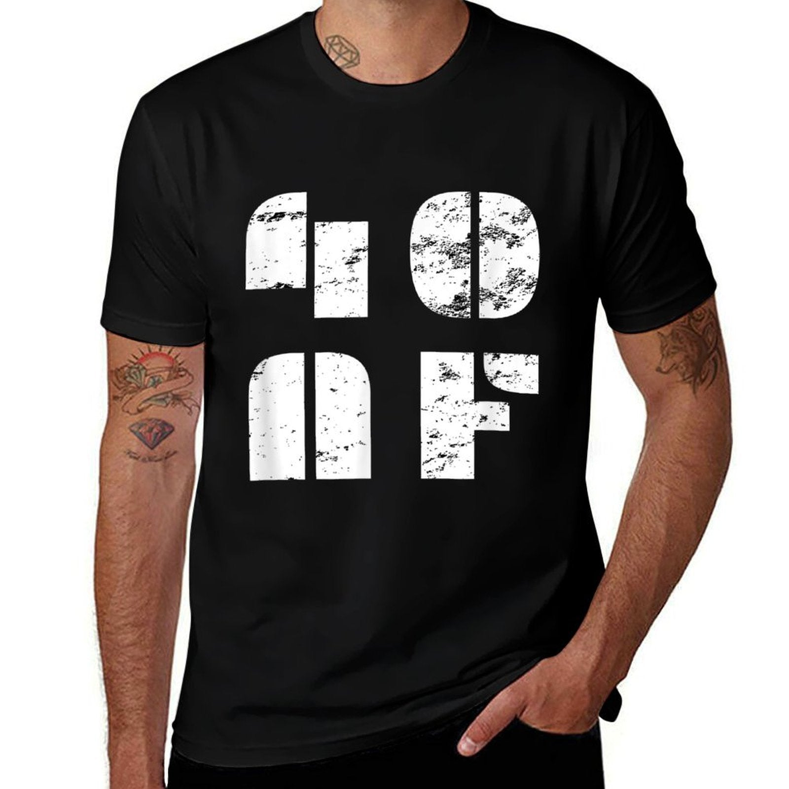 40 AF - Forty AF - 40th Birthday T  Ribbed Collar T-Shirt