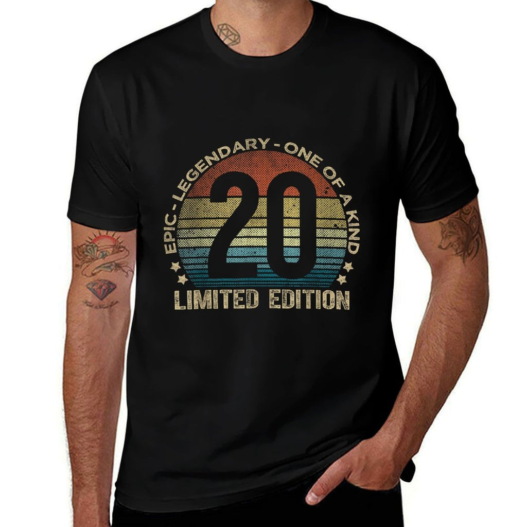 20 Year Old Gifts Limited Edition Vintage 20th Birthday  Polyester Blend T-Shirt