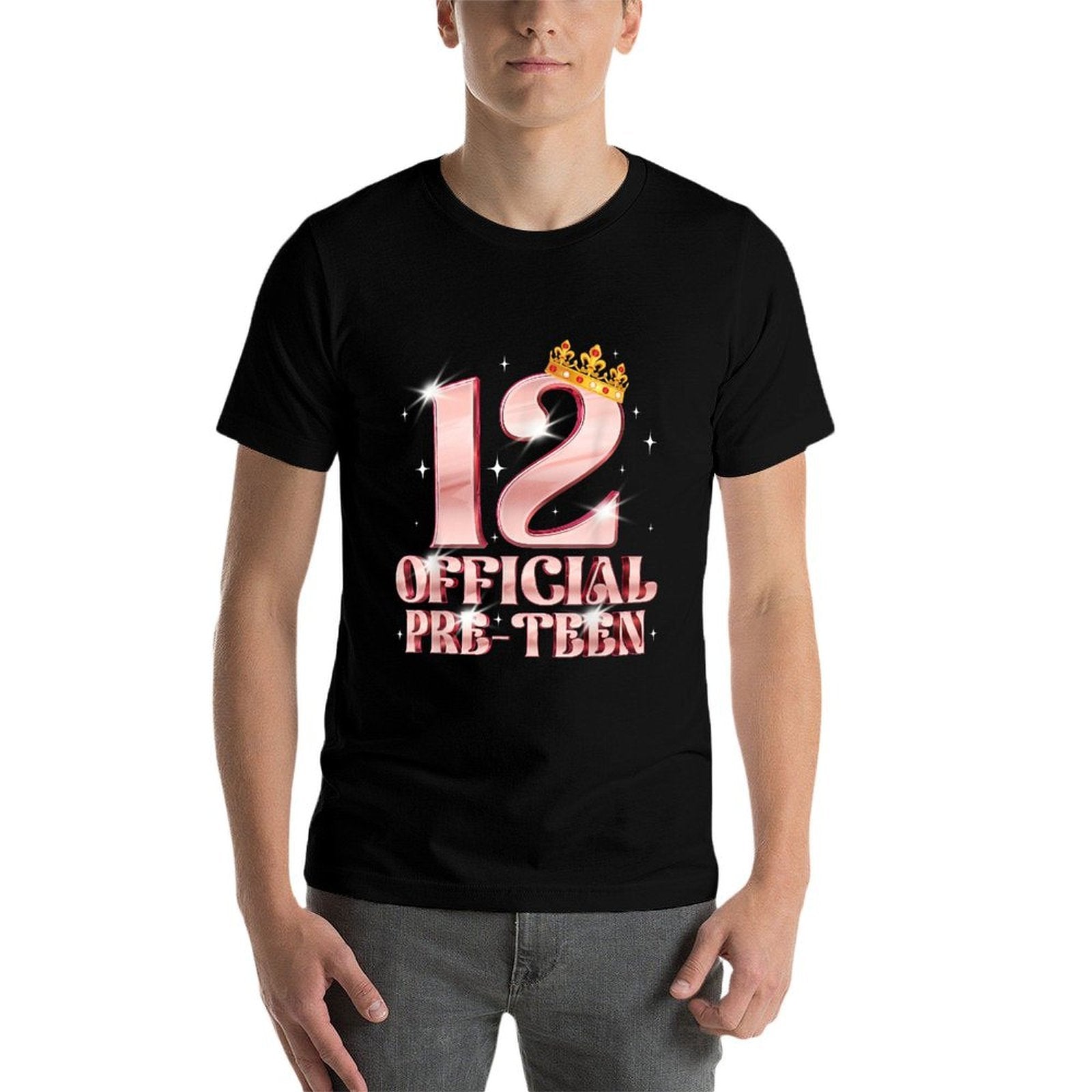 12th Birthday Girls 12 Years Old Official PRE-TEEN  Durable T-Shirt