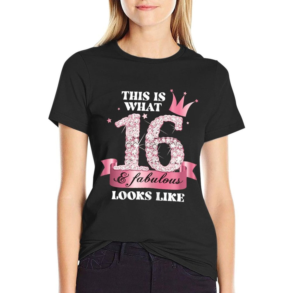16  Fabulous I Pink Black Party Group Photo Outfit  Cotton T-Shirt
