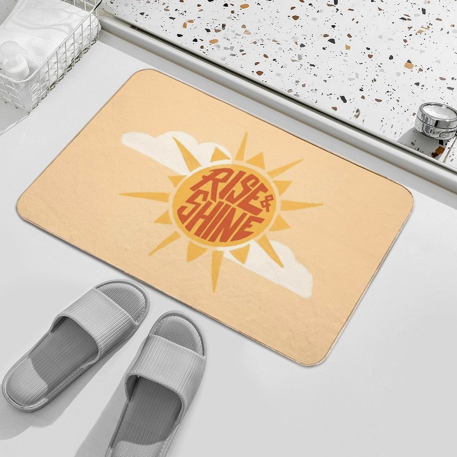 Rise And Shine  Easy To Clean Bath Mat