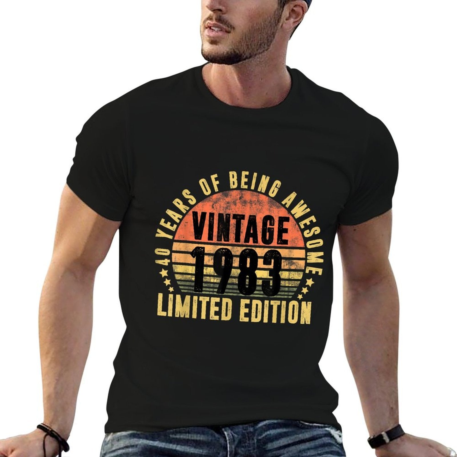40 Year Old Gifts Vintage 1983 Limited Edition 40th Birthday  Durable T-Shirt