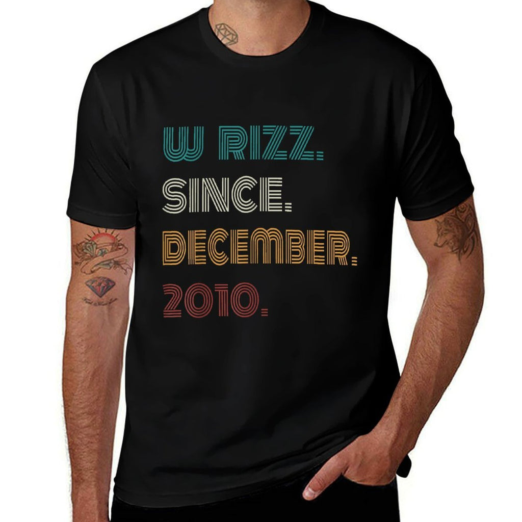 14 Years Old W Rizz Since December 2010 14th Birthday  Lightweight T-Shirt