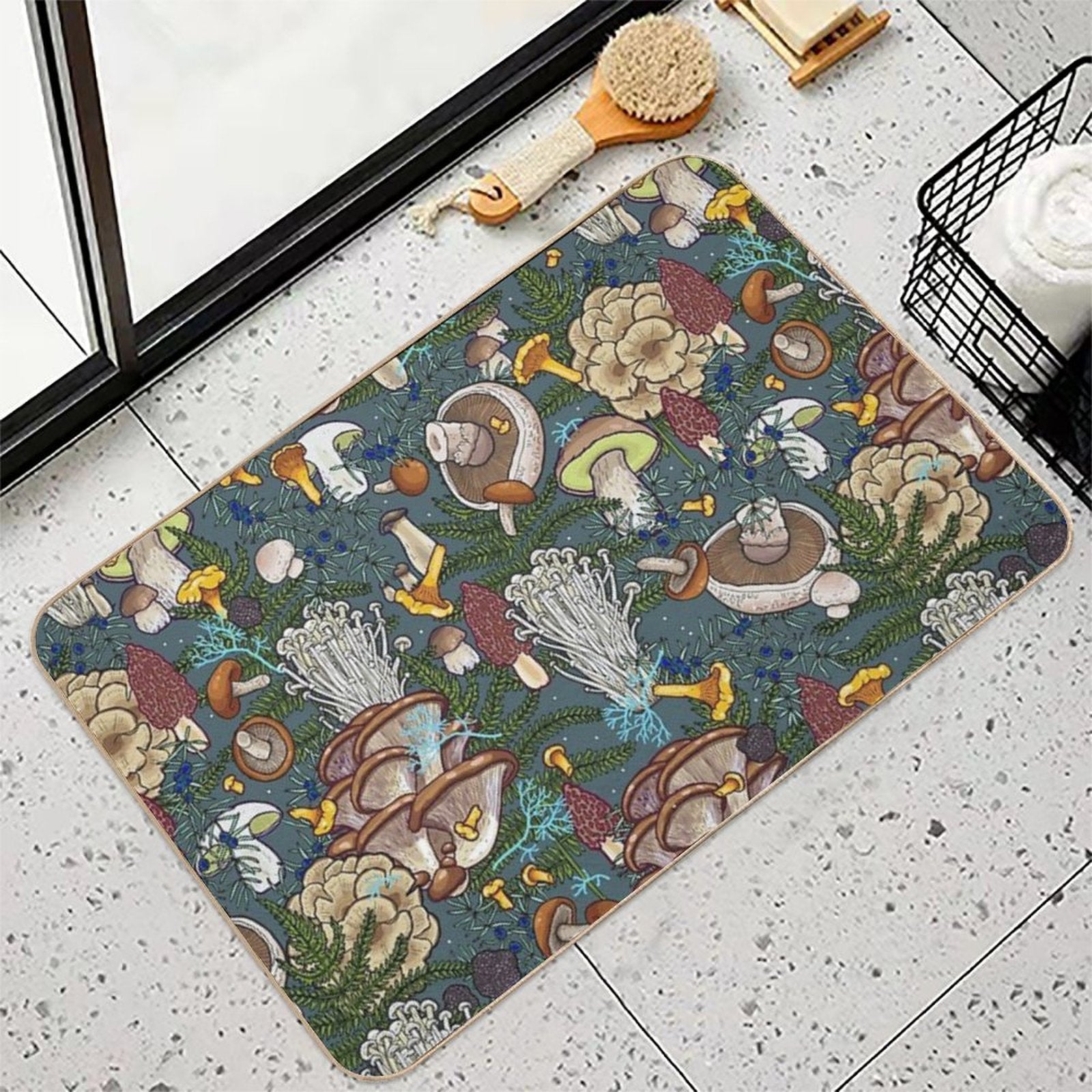 Mushroom Forest  Versatile Bath Mat