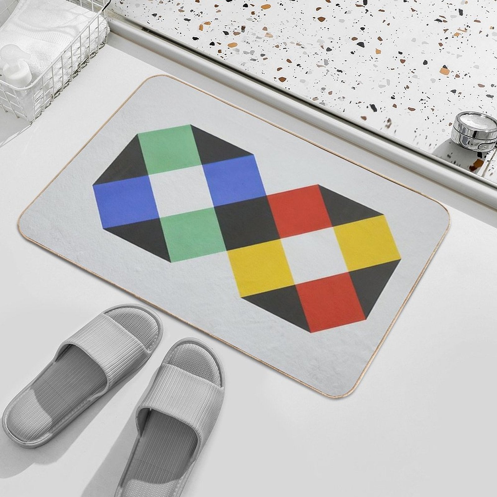 Max Bill  Slip-Resistant Bath Mat