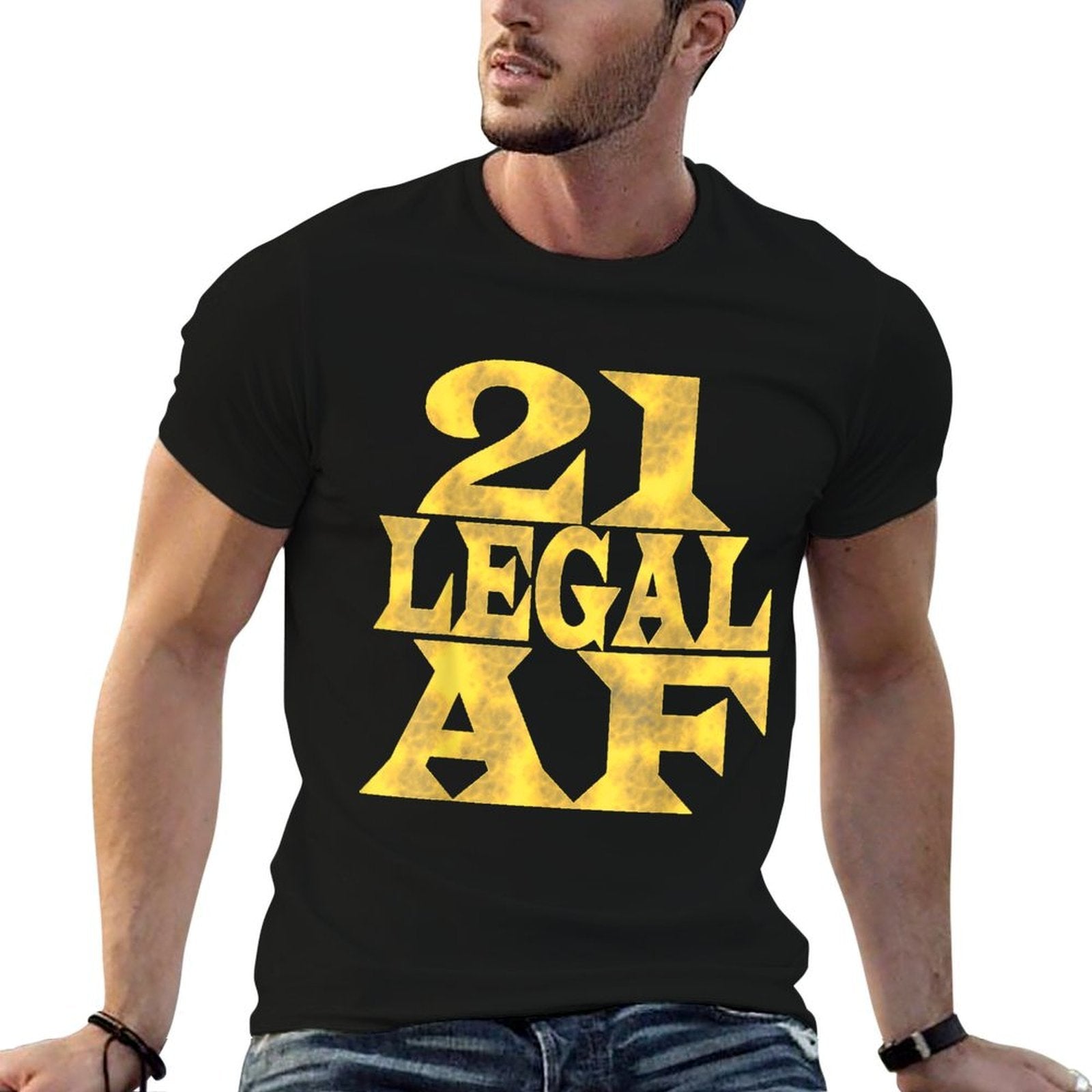 21 Legal AF 21st Birthday  Polyester Blend T-Shirt