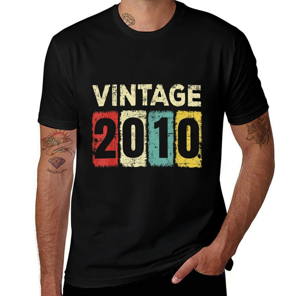 15 Year Old Birthday Vintage 2010 15th Birthday  Quick-drying T-Shirt
