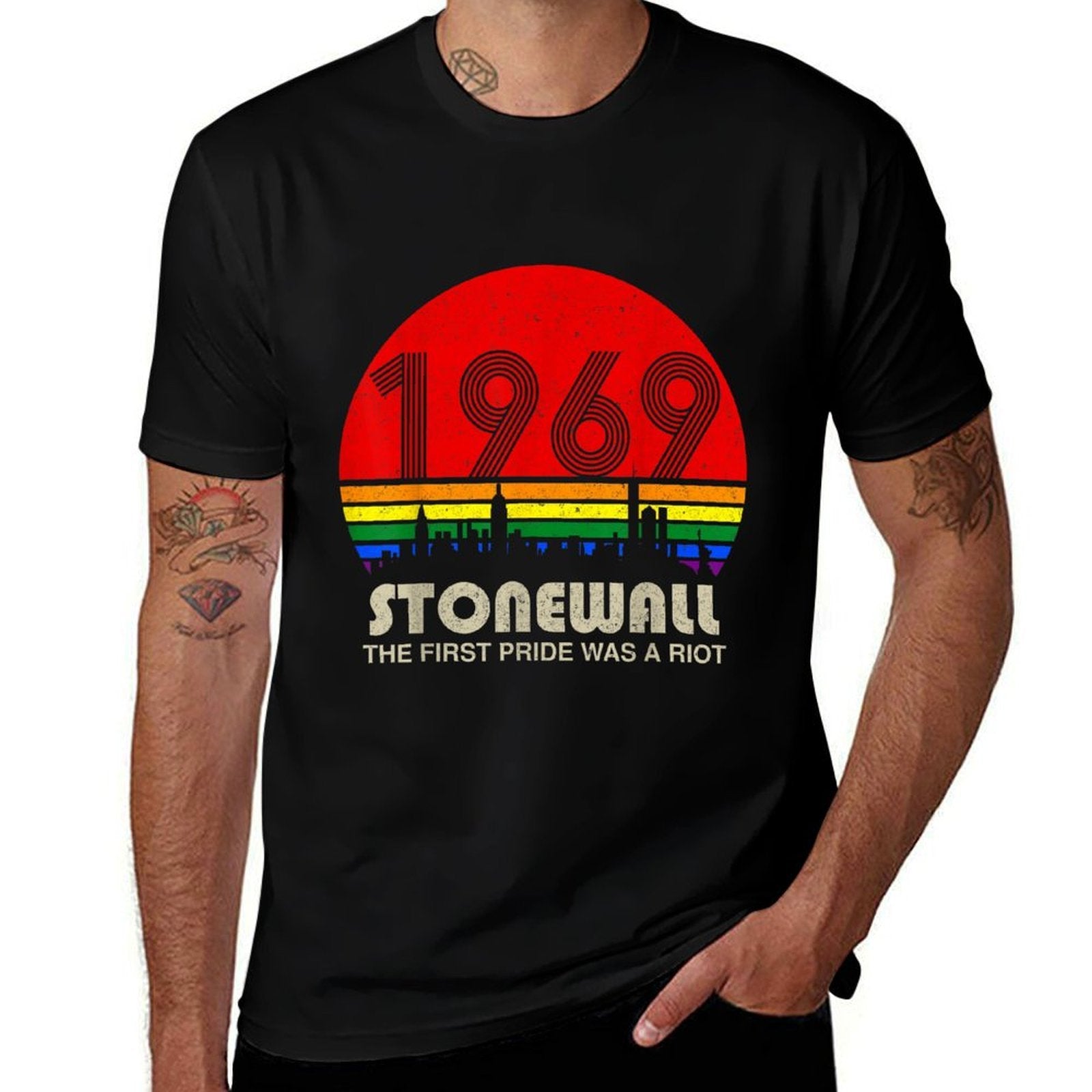 1969 The First Pride Was A Riot LGBT Pride Rainbow  Breathable T-Shirt