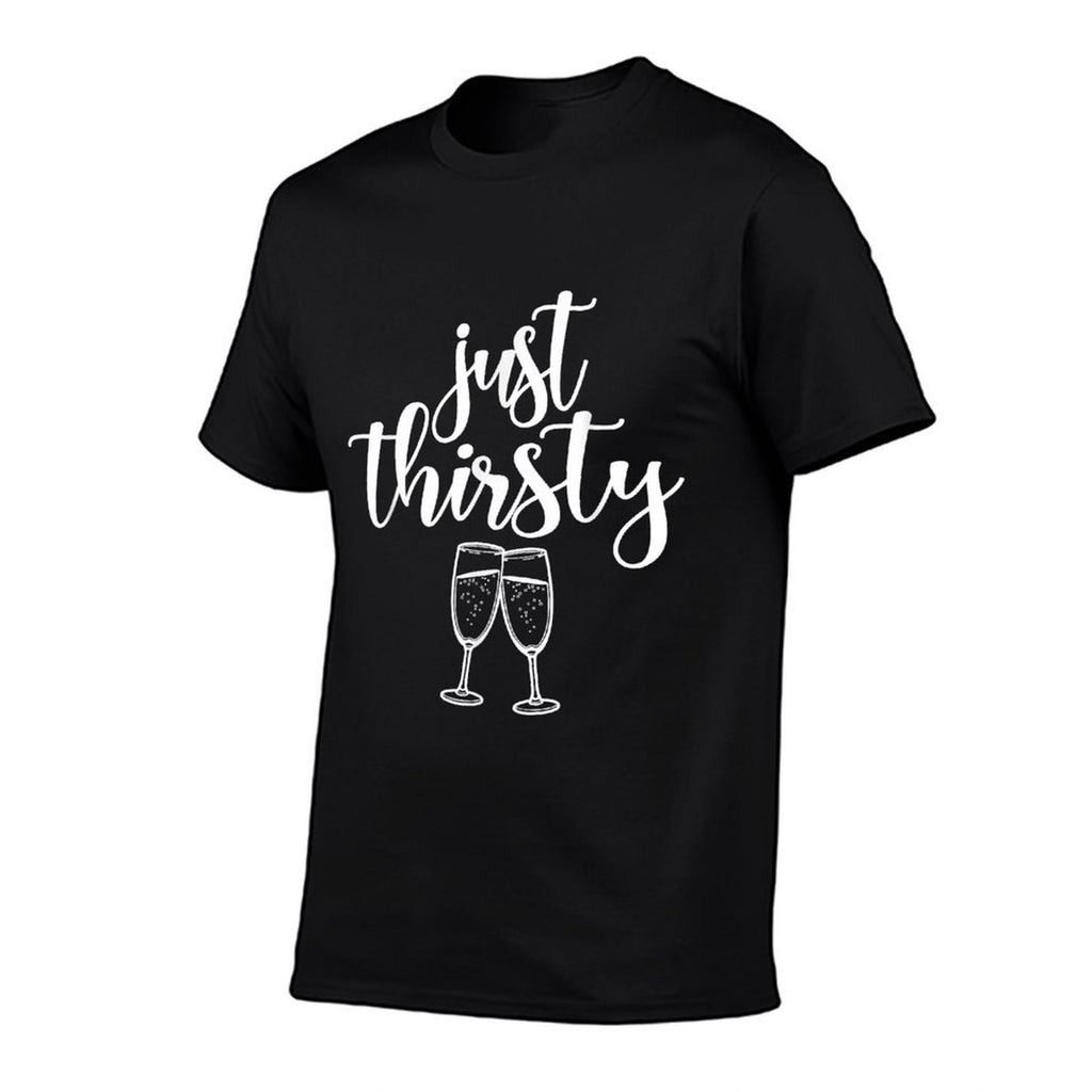 30th Birthday Women, Just Thirsty, Thirty & Thirsty, Group  Heathered Texture T-Shirt