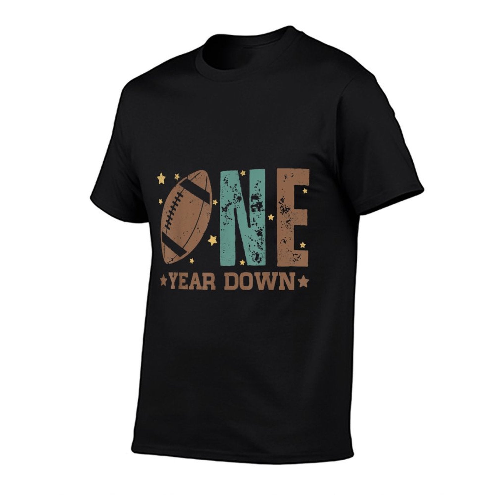 1st Year Down Football Lover First Birthday Boy Party  Odor-resistant T-Shirt