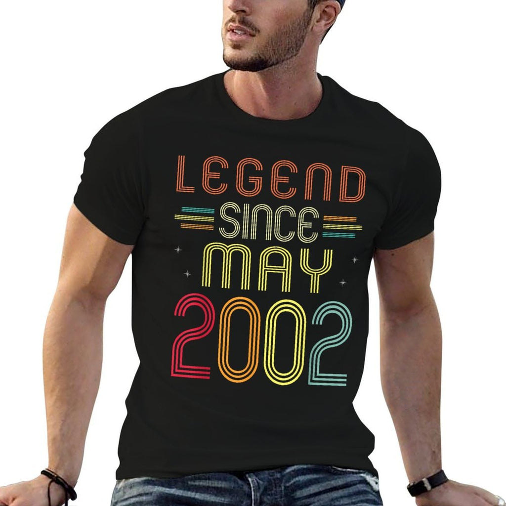 21 Years Old Gifts - Legend Since May 2002 21st Birthday  Moisture-wicking T-Shirt