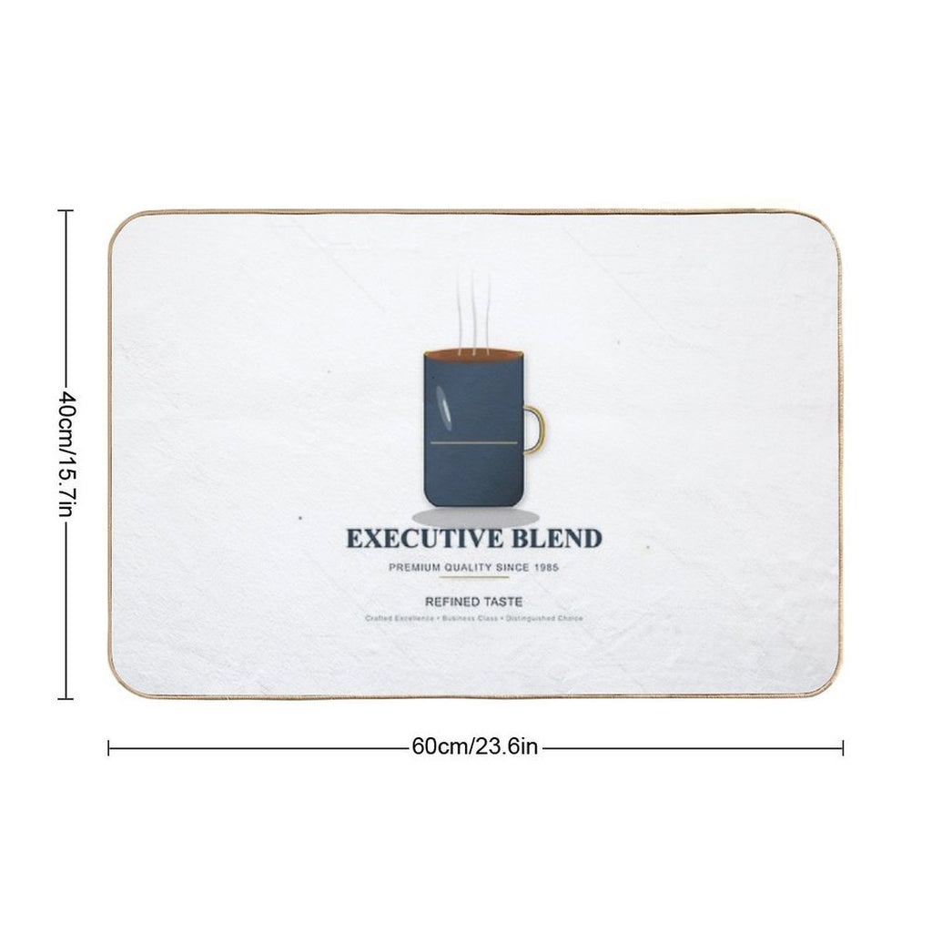 Executive Blend — Elegant And Professional Coffee  Anti-Trip Bath Mat
