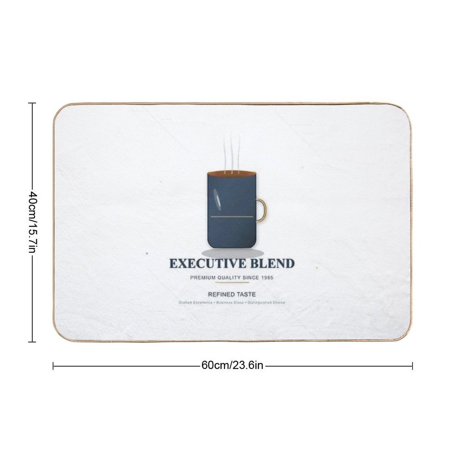 Executive Blend — Elegant And Professional Coffee  Anti-Trip Bath Mat