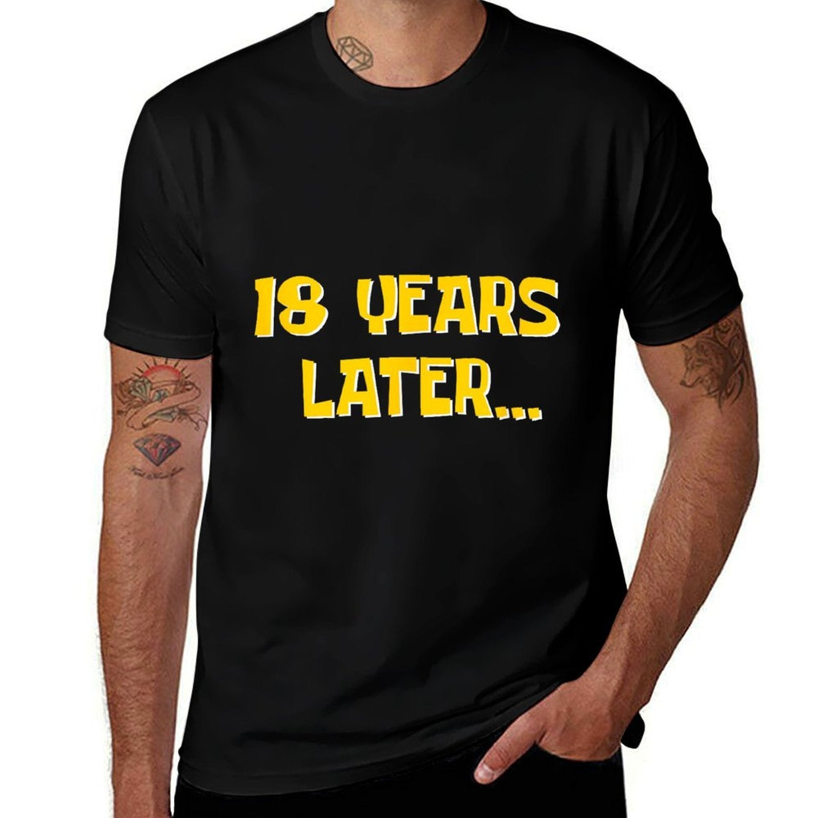 18 Years Later Funny Millennial Gen Z 18th Birthday  Tagless Design T-Shirt