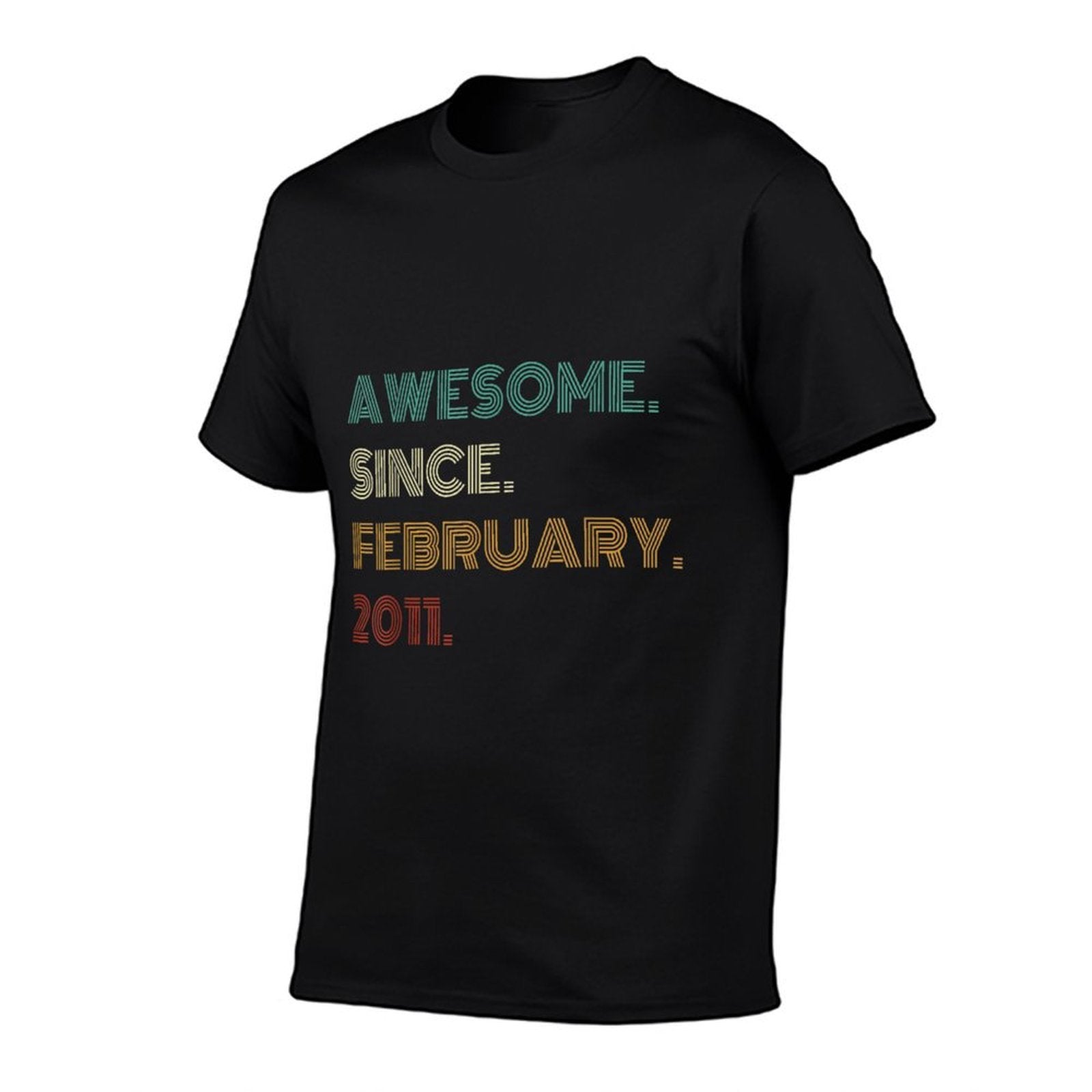 14 Years Old Awesome Since February 2011 14th Birthday  Easy-care T-Shirt