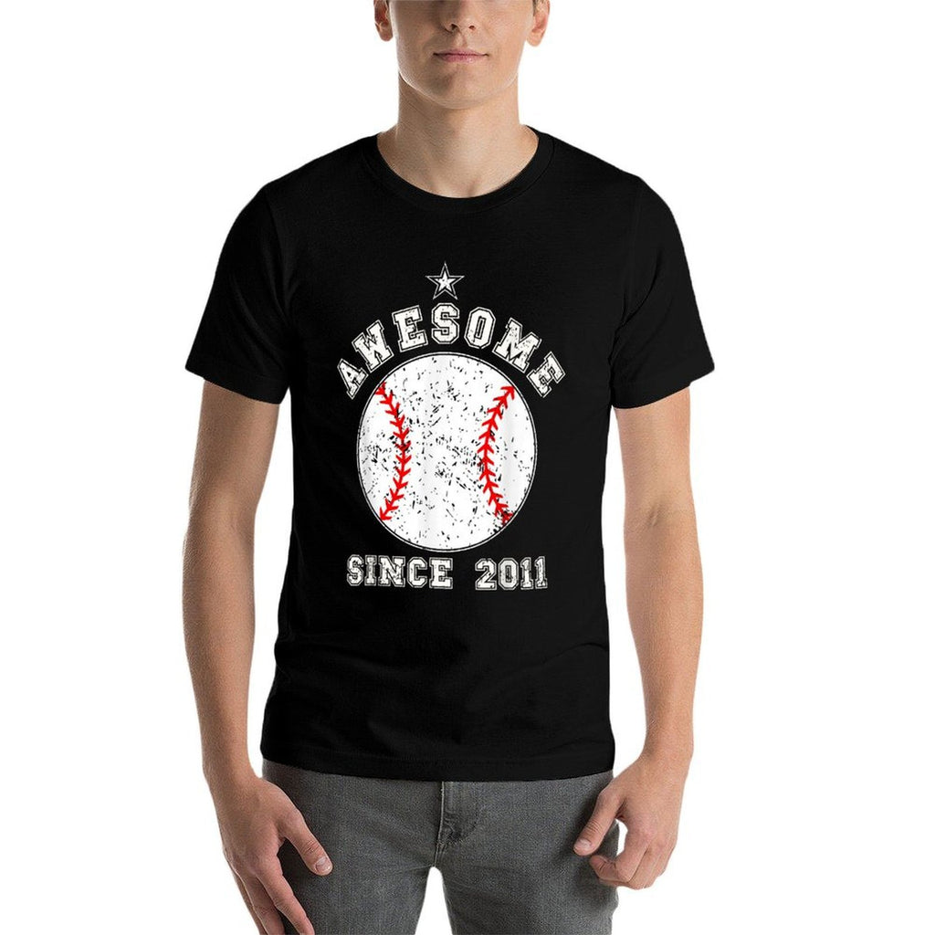 14 Year Old Boy Baseball Awesome Since 2011 14th Birthday  Odor-resistant T-Shirt