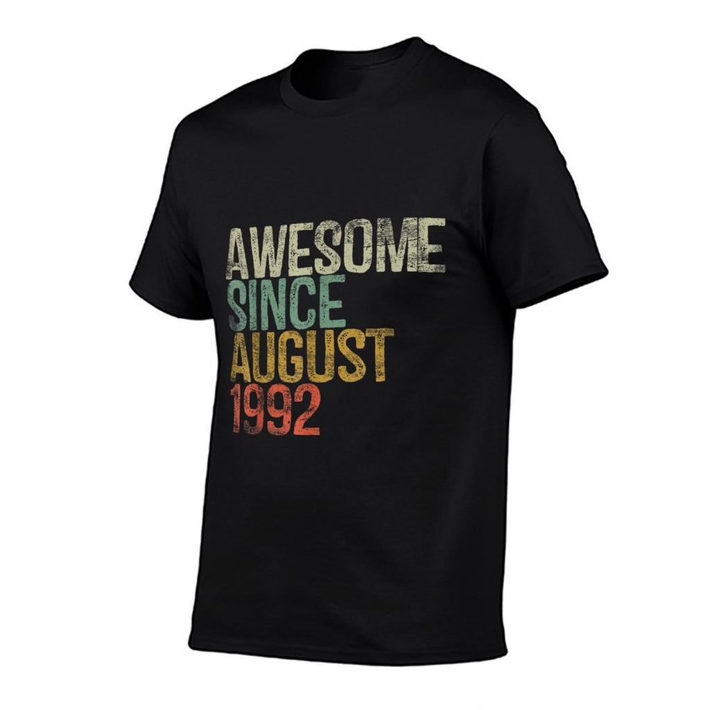 30th Birthday Gifts Awesome Since August 1992 30 Year Old Comfortable T-Shirt