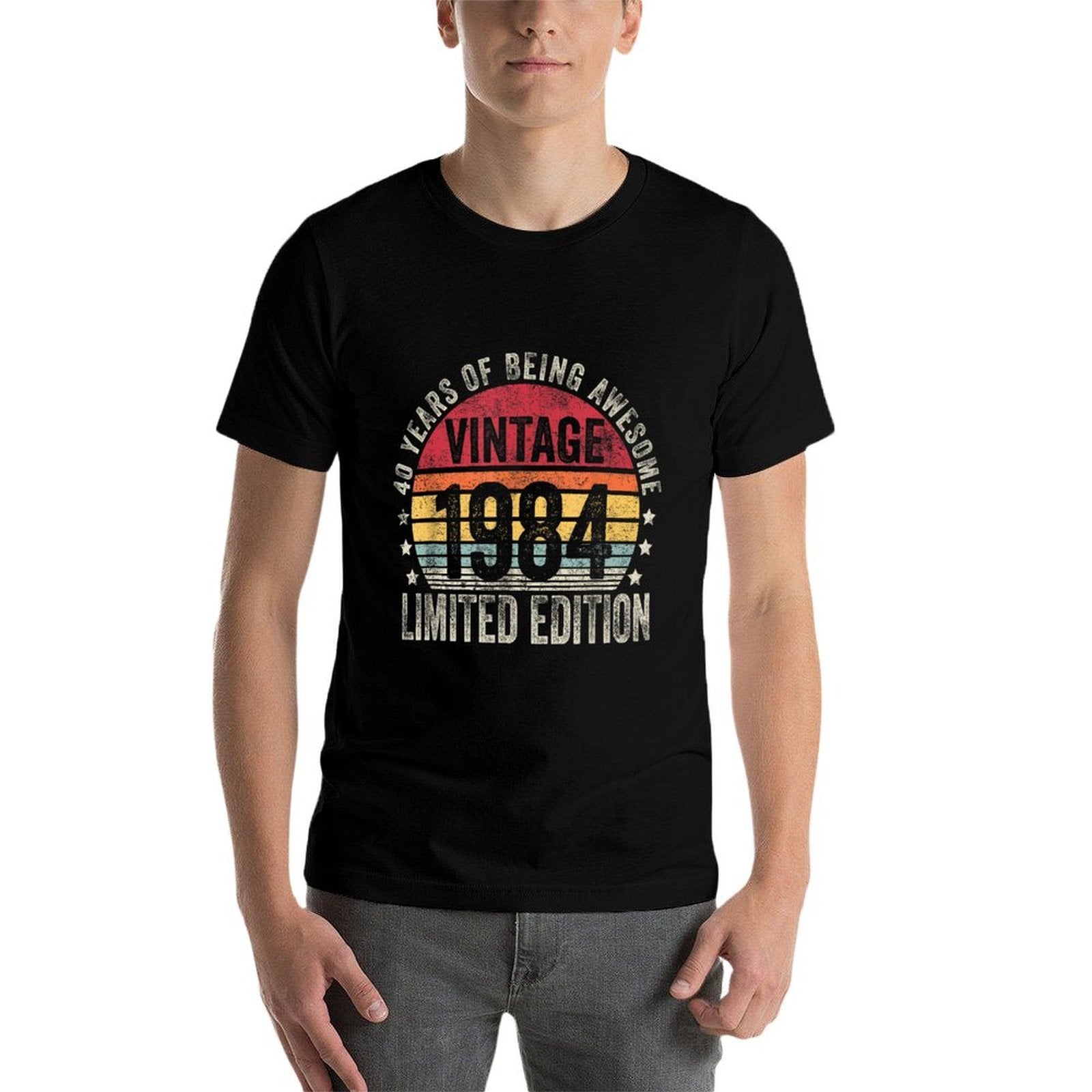 40 Year Old Gifts Vintage 1984 Limited Edition 40th Birthday  High-quality Stitching T-Shirt