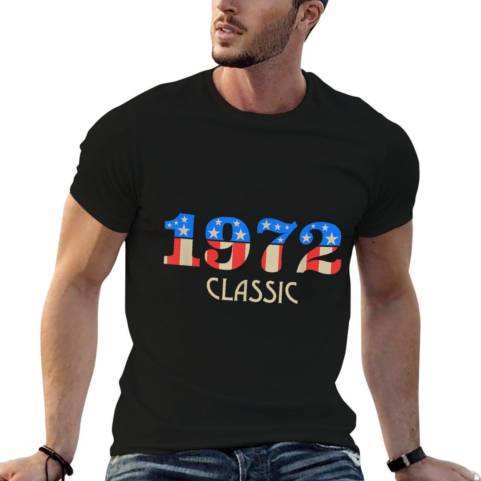 1972 Classic Rock Vintage Rock And Roll Style 50th Birthday  Classic T-Shirt