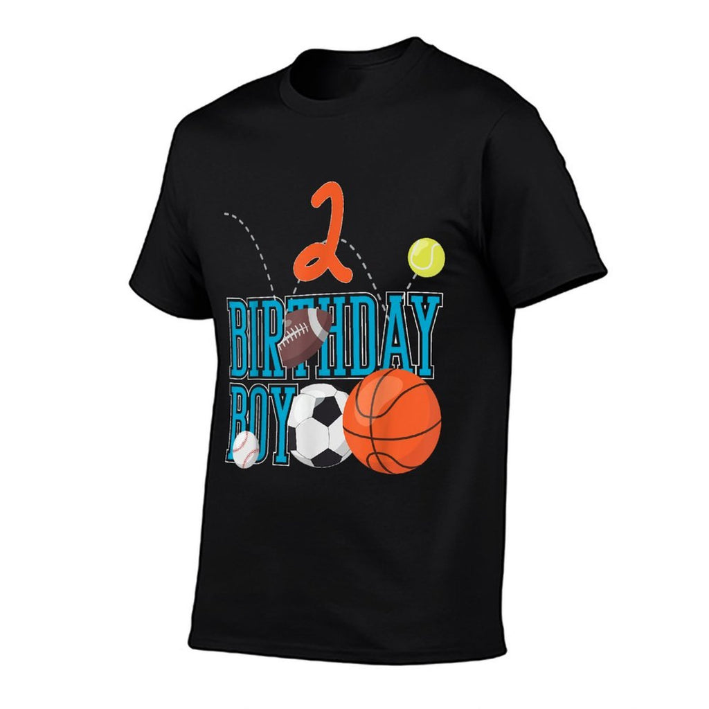 2 Years Old Birthday Boy Sports Matching Family  Moisture-wicking T-Shirt