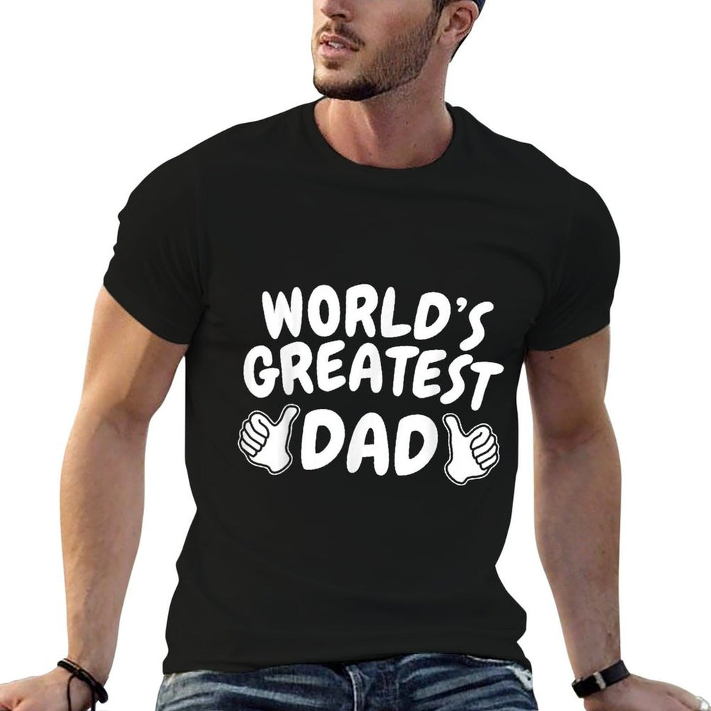 1 Dad Shirt Number 1 Dad Worlds Greatest Dad Tshirt  Soft T-Shirt