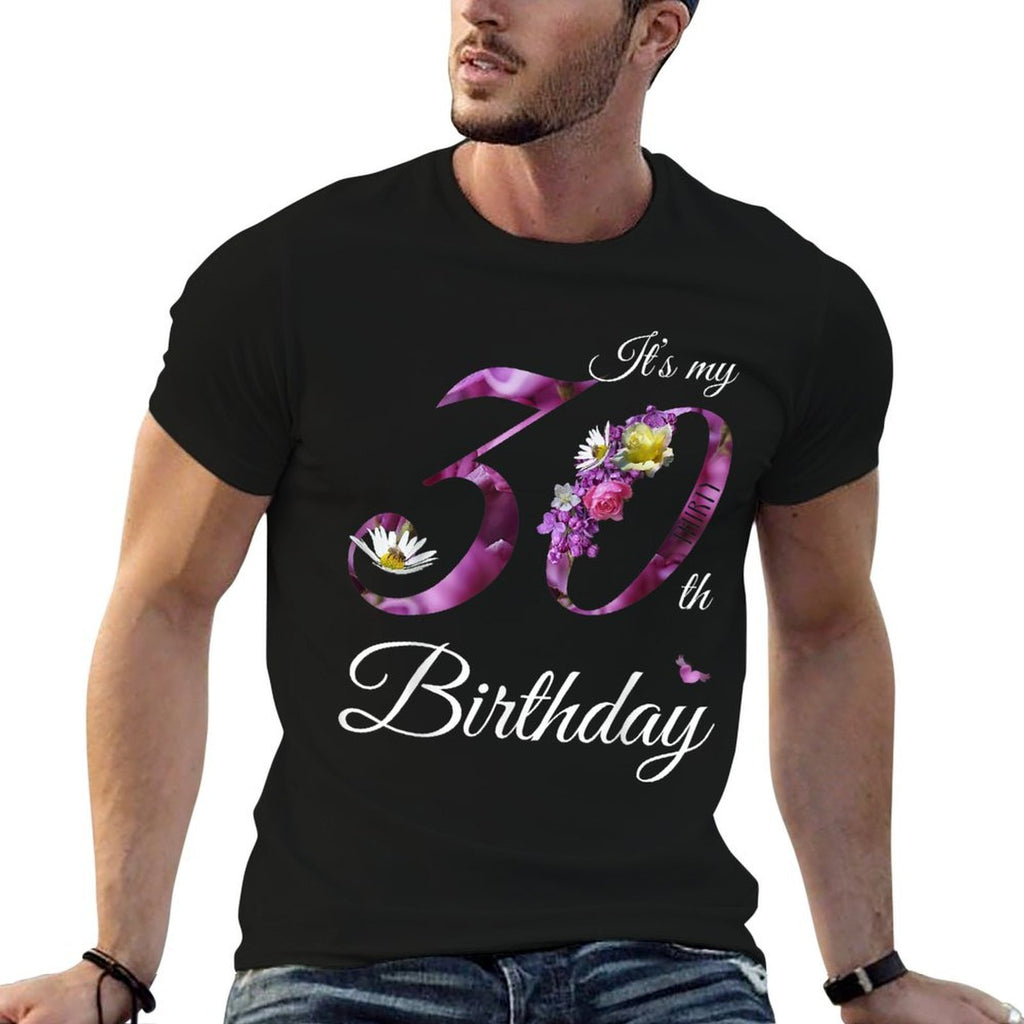 30 Year Old Floral 1992 It's My 30th Birthday Gift  Slim-fit Cut T-Shirt
