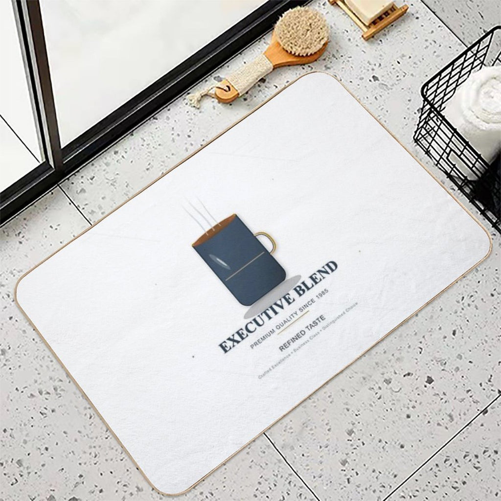 Executive Blend — Elegant And Professional Coffee  Anti-Trip Bath Mat