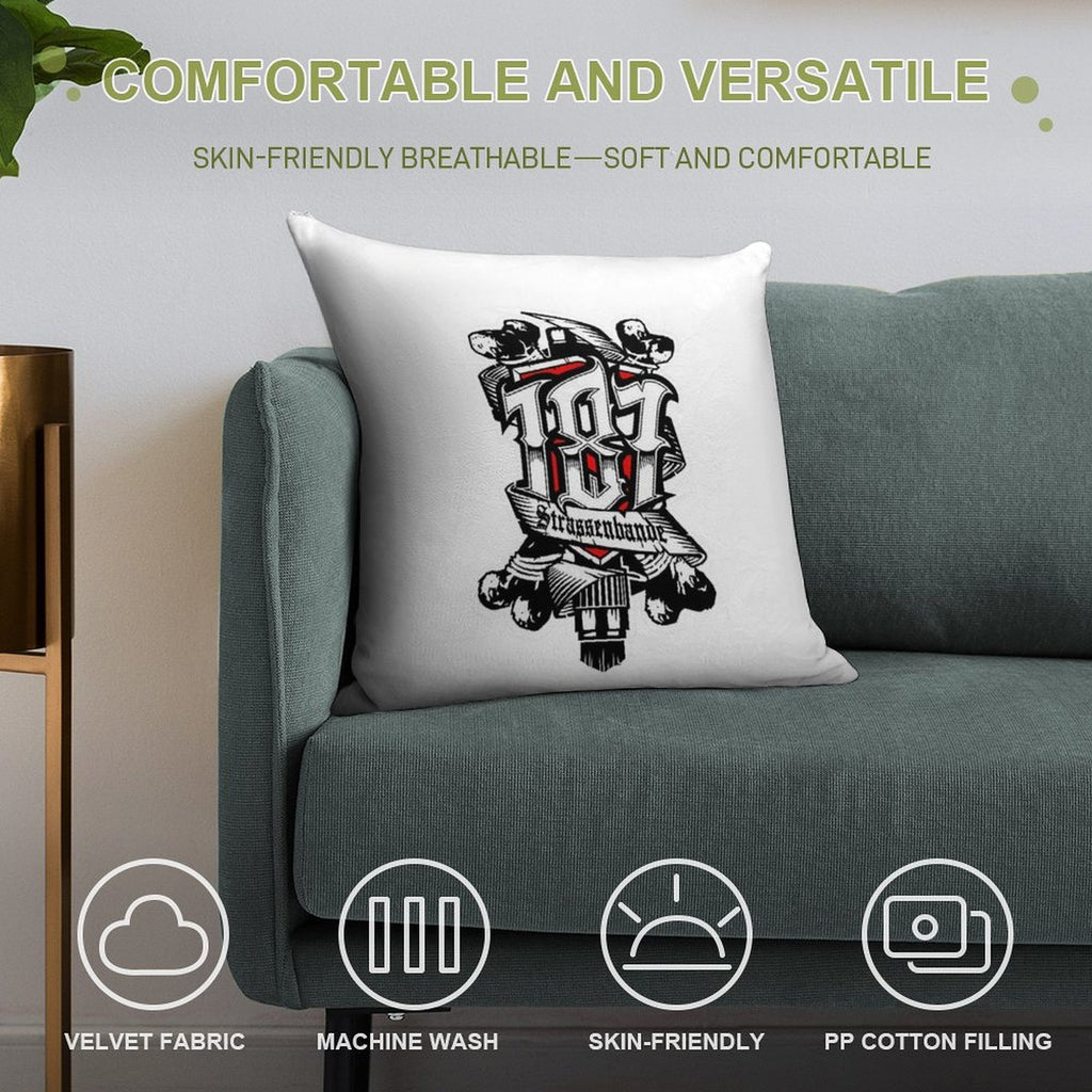 187 Smokezz Hiphop Soft Warmth Comfort Throw Pillow