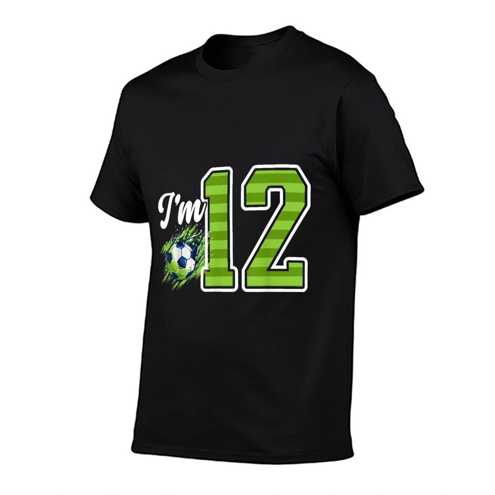 12th Soccer Birthday Party Twelve Year Old Soccer Player  Trendy Pattern T-Shirt