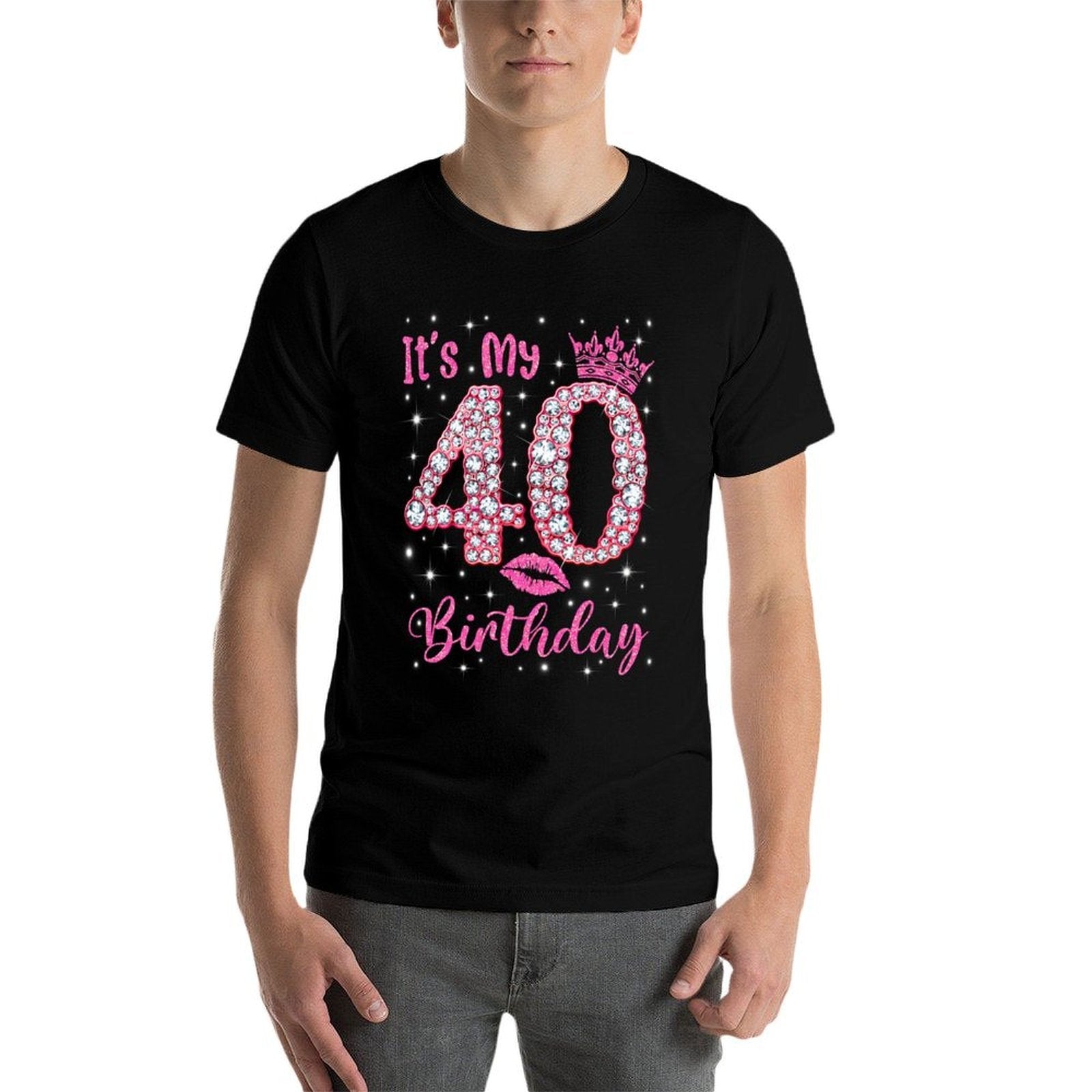 40 It&#39;s My Birthday 1982 40Th Birthday Gift For Womens  High-quality Stitching T-Shirt